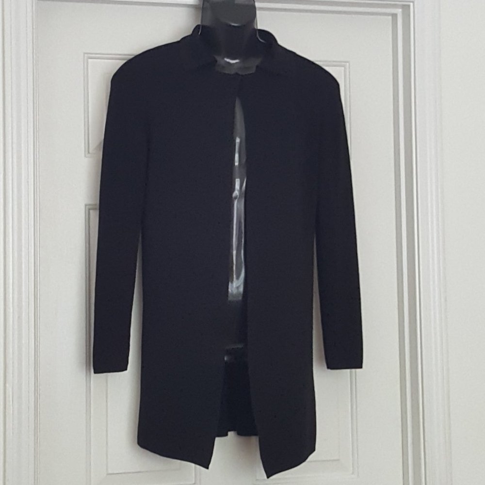 Women's MARISA  Open Cardigan  Size M Color Black Made Italy